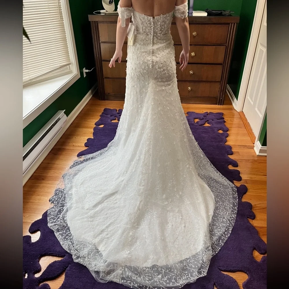 Morilee Misty Wedding Dress Size 8 (Never Worn/NWT) - Picture 2 of 10